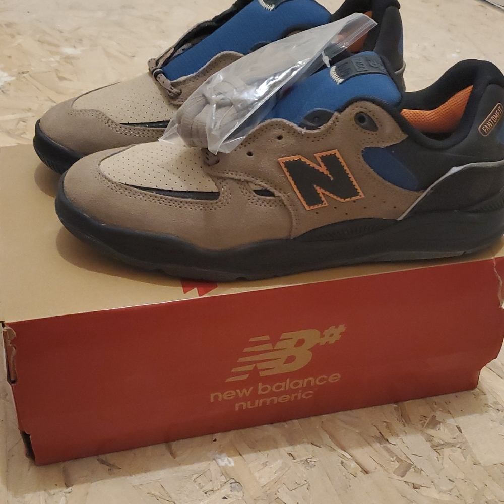 New Balance Numeric Tiago Lemos 1010 Size 11 Skate Shoes Tan/Blue/Black